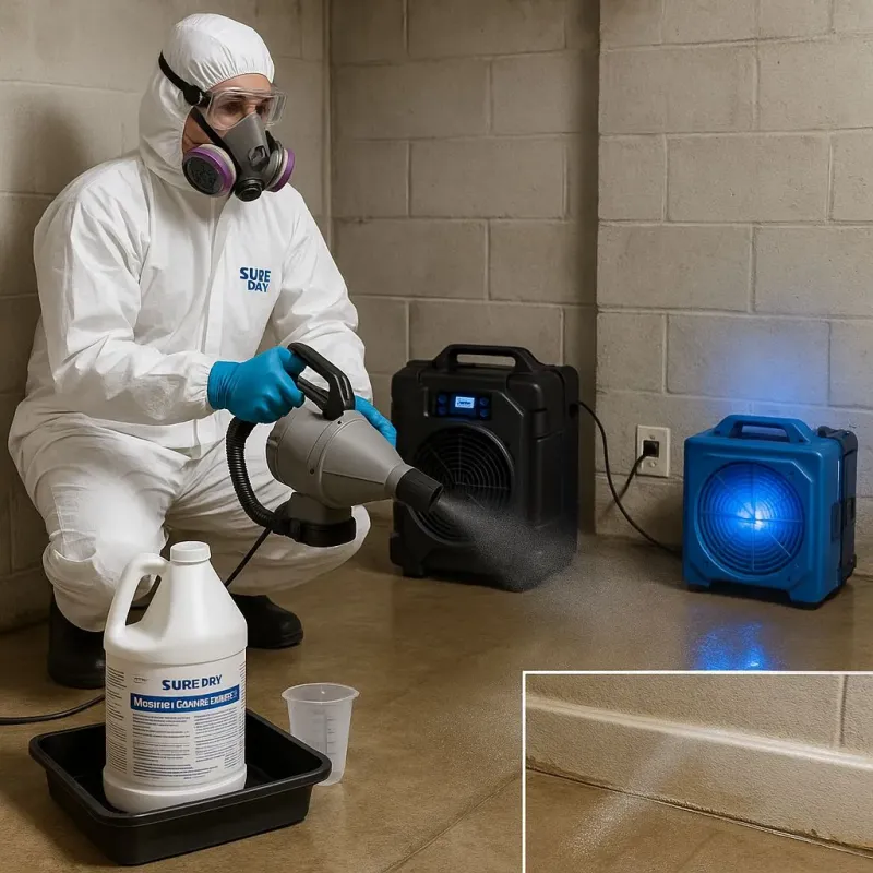 Sanitization and Odor Removal process in Kings Park, VA